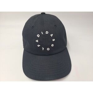 Adidas Golf Circle Logo Strapback Adjustable Hat Cap Dad Men Women Black White